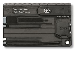  Victorinox Swisscard quattro svart transparent